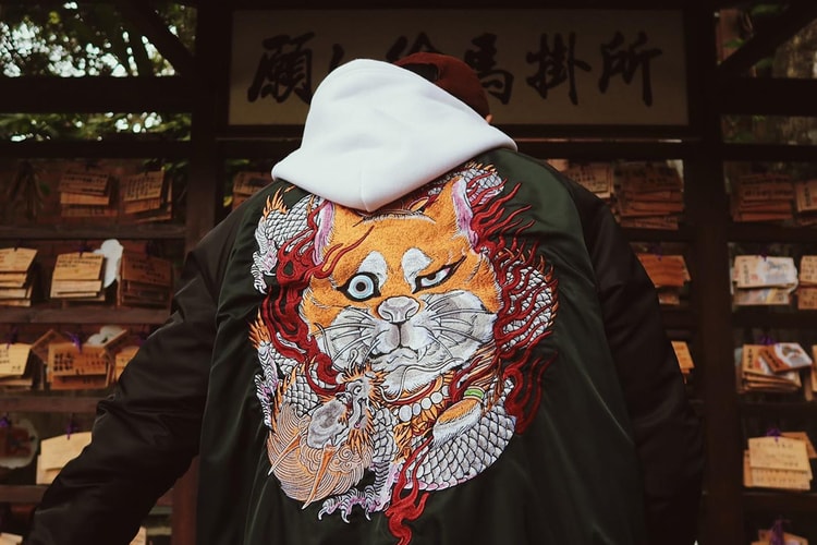 極致刺繡工藝,刺青藝術家 ZAGAKENNY 推出「不動.柴橫須賀外套」